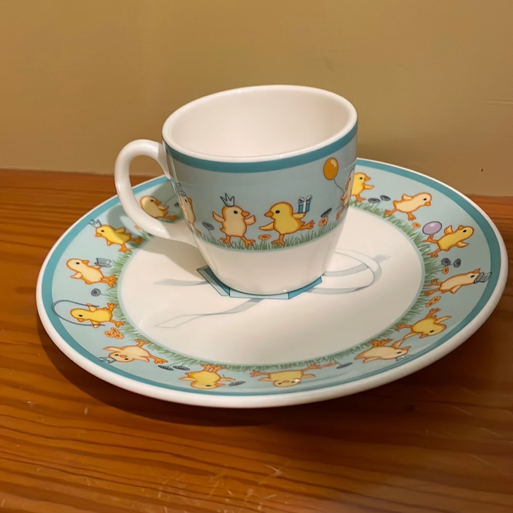Tiffany & Co Chicks plate and tea cup